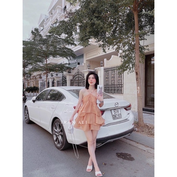 Set áo yếm peplum+ Quần short