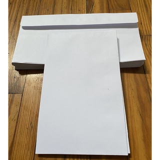 Bao thư trắng 12 x 22cm (Xấp/100 tờ)!
