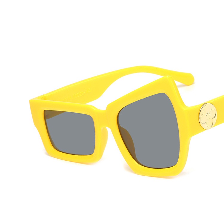 Raising Eyebrows Funny European American Men Sunglasses Personality Irregular Size Eyes Hip-hop Couple Trendy Sunglasses