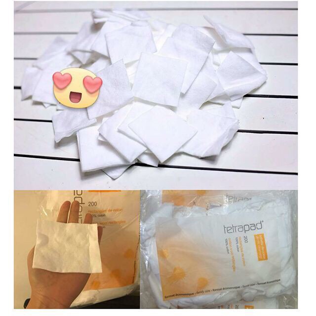Bông Tẩy Trang Tetra Le Soin Laretat Pur 500 Miếng Pháp Chính Hãng 100%