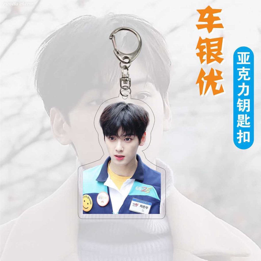 Móc Khóa Nhựa Acrylic Hai Mặt Thiết Kế Dễ Thương