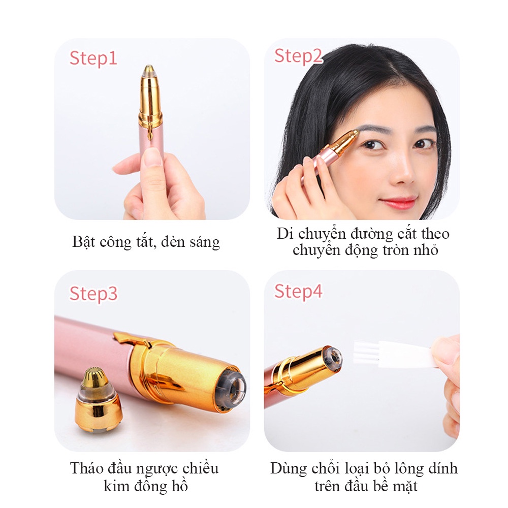 Bút Tỉa Lông Mày Đa Năng - Máy Tỉa Lông Mày thông minh phiên bản sạc điện - avaskincare