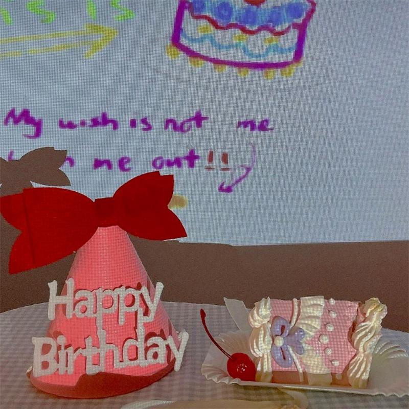 Đèn LED Chiếu Chữ Happy Birthday Chạy Bằng Pin