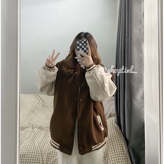 Áo bomber dạ ép ( có sẵn )
