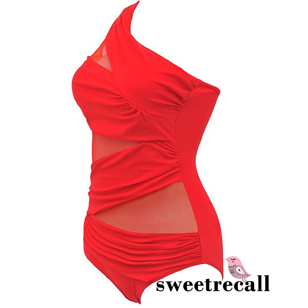 Bộ đồ bơi 1 mảnh màu trơn quyến rũ dành cho nữ