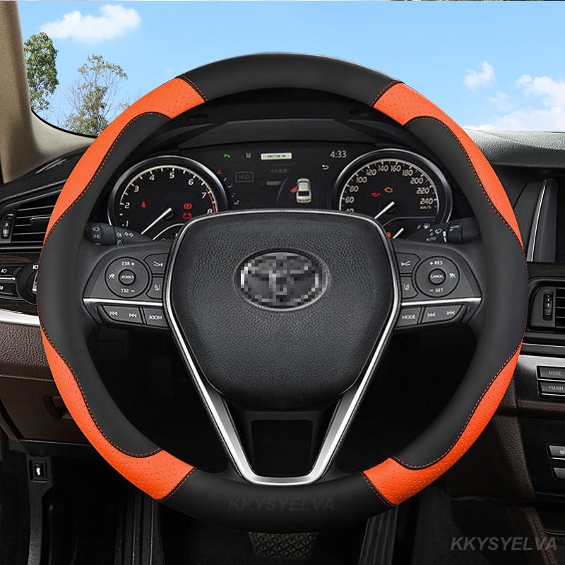 Bọc Vô Lăng Xe Hơi Toyota Fortuner Vios Altis Avanza Vellfire Innova Hilux Harrier chr wish 38cm