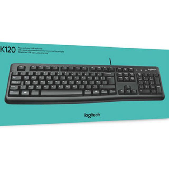 Bàn phím dây Logitech K120, USB - Chính hãng