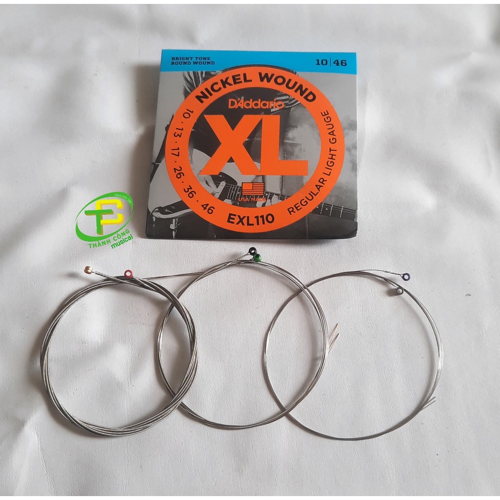 Dây đàn guitar điện D'addario EXL110 nickel wound