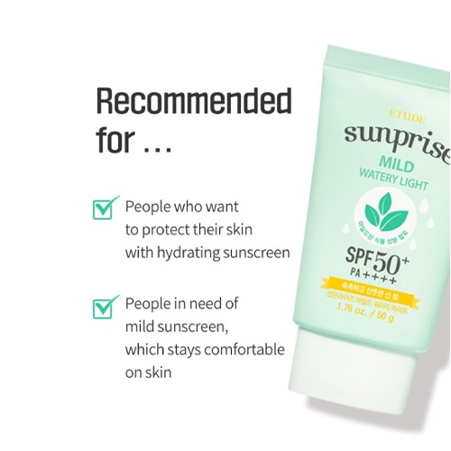 [Hàng mới về] Kem Chống Nắng ETUDE HOUSE Sunprise Mild Watery Ligh