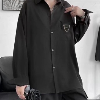 Áo sơ mi dài tay dáng rộng thời trang hàn quốc dành cho nam