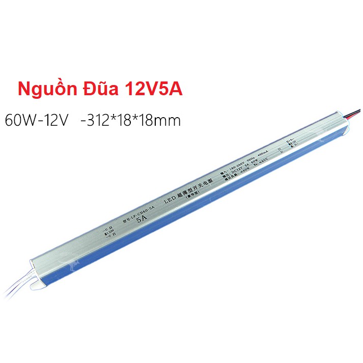 Bộ Nguồn Dài Siêu Mỏng 12V/ 24V 36W-200W Cho Led, Camera