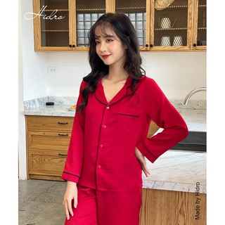 HIDRO Bộ Pijama Tằm trơn