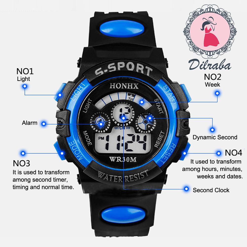 Đồng hồ điện tử không thấm nước cho bé trai | BigBuy360 - bigbuy360.vn