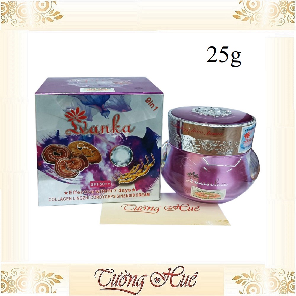 Kem Dưỡng Trắng Da Cao Cấp LVANKA Linh Chi Đông Trùng 9 In 1 - 25g.