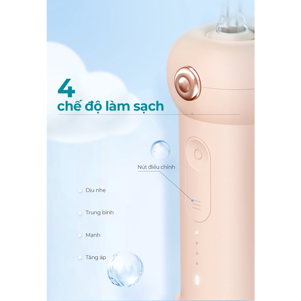 Máy Tăm Nước Sóng Siêu Âm USMILE CY1 | Hàng Chính Hãng | Bảo Hành 12 Tháng | Mimax Store