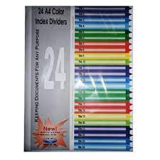[Sỉ &amp; Lẻ] Bìa Phân Trang Nhựa 24 Chữ