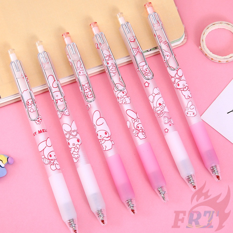 ❀ Sanrio - Bút Q-1 My Melody ❀ Set 6 Bút Mực Gel Chuyên Dụng Chất Lượng Cao