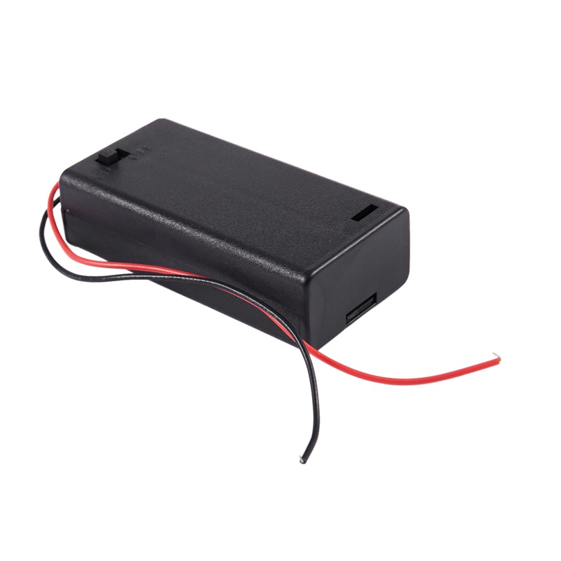Hộp Đựng Pin 2 X AA 3V Có Công Tắc Bật/Tắt Kèm Vỏ Bọc