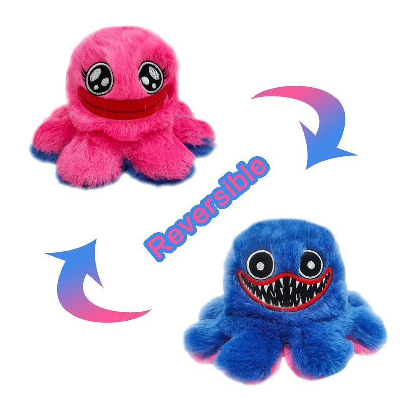 poppy Reversible Double Sided Huggy Wuggy Poppy Playtime Cute Plush Doll Gifts