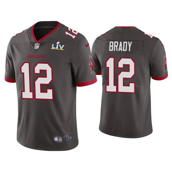 Áo Thun Thể Thao Dáng Rộng Hình Tampa Bay Buccaneers NFL Tom Brady Số 12