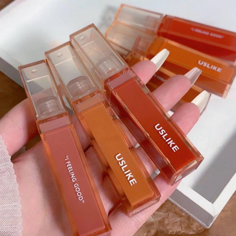 [Hàng mới về] Son bóng Uslike trang điểm dưỡng ẩm nhiều màu sắc thời trang tùy chọn