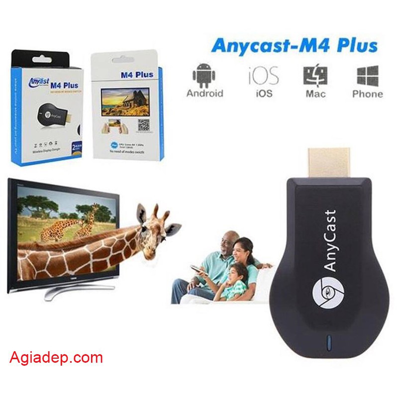 Thiết bị Anycast M9 kết nối điện thoại với màn hình TV tivi ( HDMI không dây wireless )