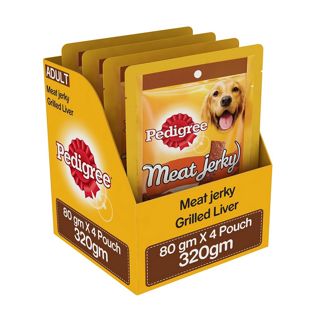 Bánh thưởng Pedigree  cho chó Meat Jerky 80g