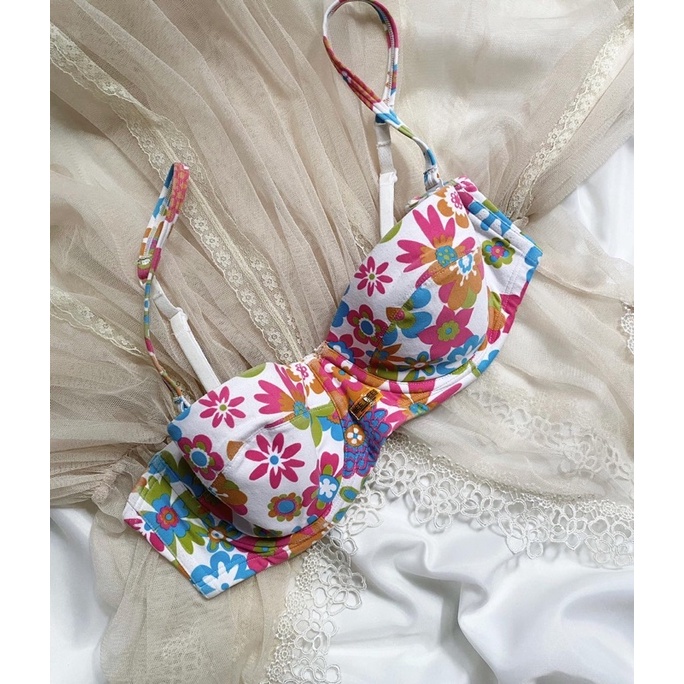 Áo ngực hoa sắc màu 2hand