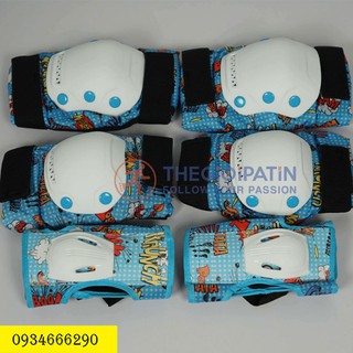 Bảo hộ bảo vệ chân tay trượt patin, đi xe đạp cho bé