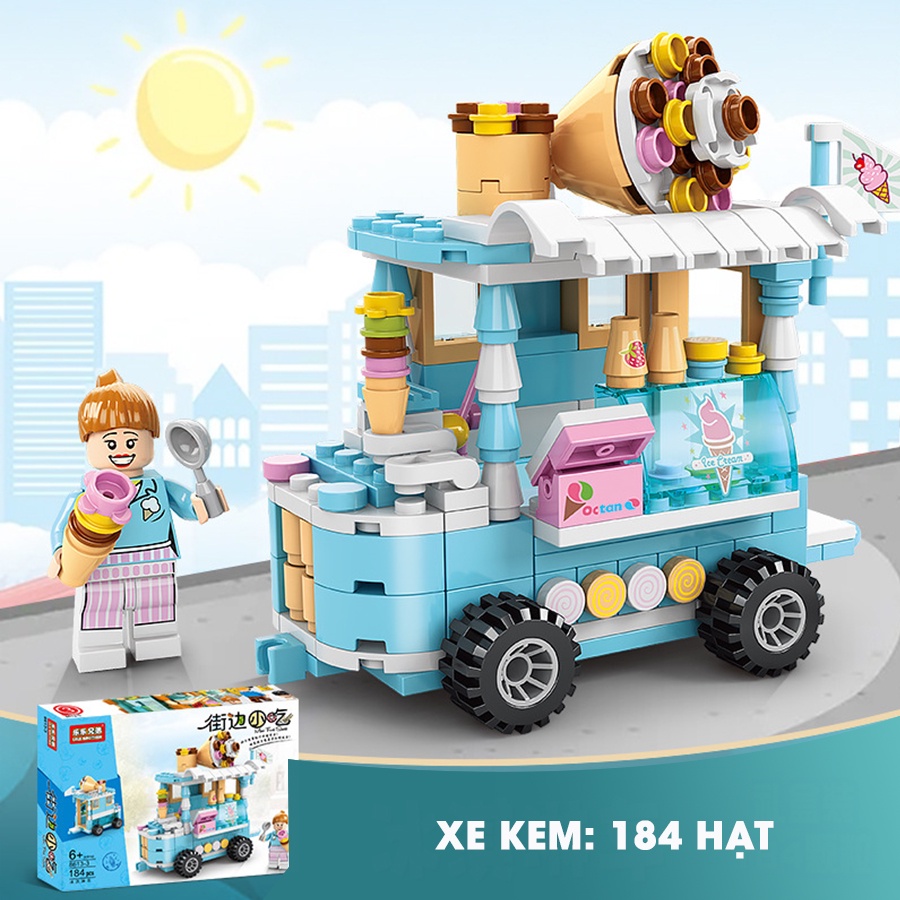 Lego Lắp Ráp Cửa Hàng, Lắp Ghép Thông Minh, Dễ Thương, Độc Đáo Cho Bé