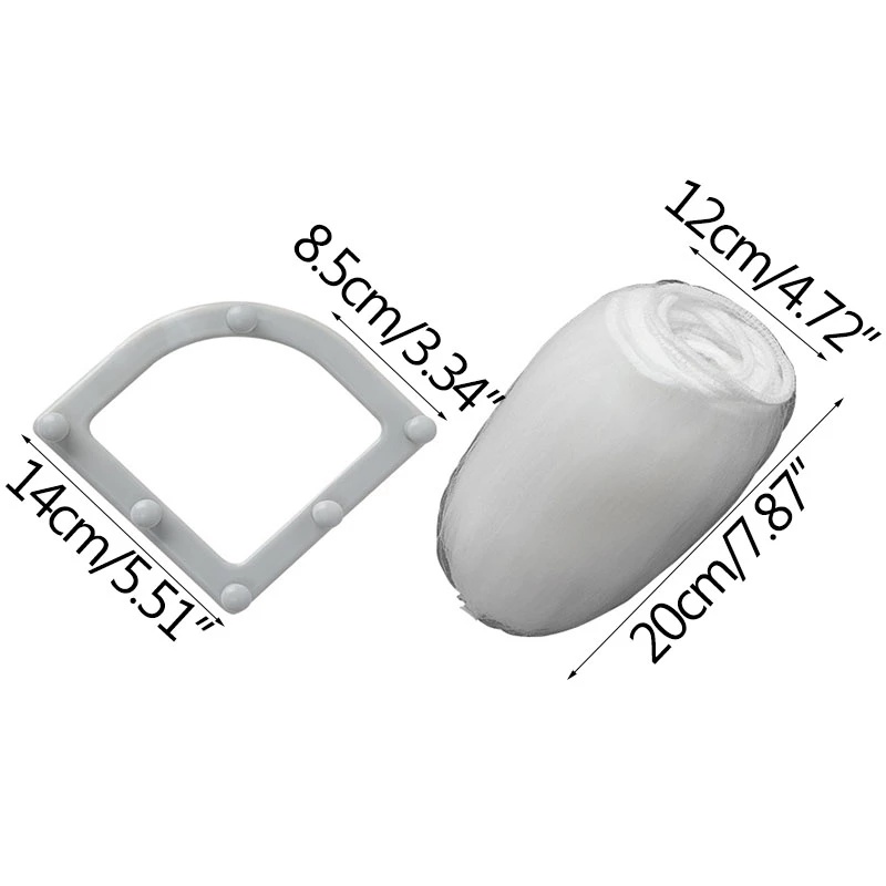 1 Bộ Túi Lưới Lọc Hình Tam Giác Dùng Một Lần Cho Bồn Rửa Chén Nhà Bếp