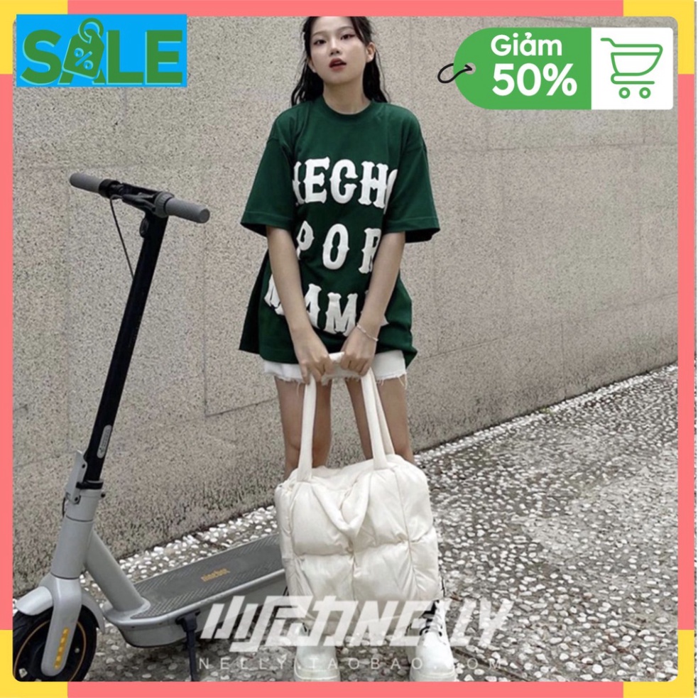 Áo thun tay lỡ nam nữ hecho por mamá, áo phông unisex form rộng chất cotton mát mịn thấm hút mồ hôi