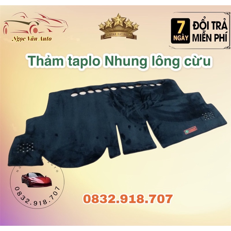 Thảm taplo Nhung Cross 2020 - 2021 Nhung lông cừu có chống trượt