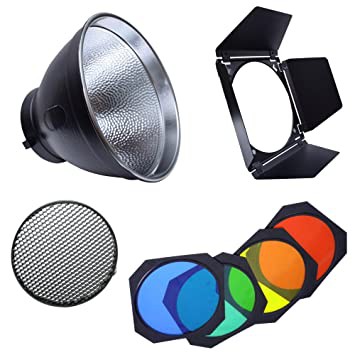 Bộ lọc màu Godox BD-04 kèm reflector tiêu chuẩn 20cm ngàm bowen, dùng cho đèn studio