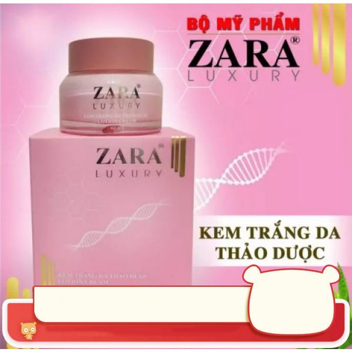 KEM TRẮNG DA THẢO DƯỢC LUXURY ZARA. LOTION CREAM 30G hộp màu hồng  (kem màu trắng dạng lỏng) dưỡng t