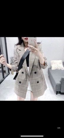 [CÓ SẴN] Áo khoác blazer caro