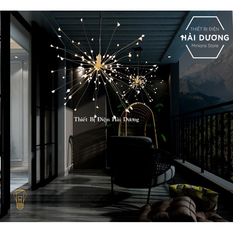 Bộ 10 Dây Đèn Led Pháo Hoa 8 Chế Độ Nháy Dài 10m Gồm 1200 Bóng LED - Điều Khiển Từ Xa - Tăng Giảm Ánh Sáng Tiện Lợi