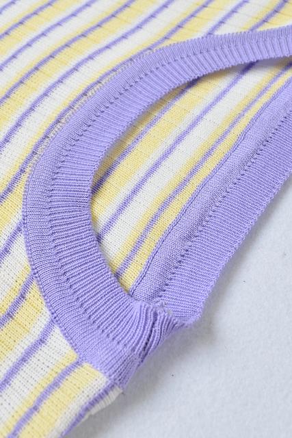 Áo Sweater Tay Dài Dáng Ôm Kẻ Sọc Cầu Vồng Thời Trang Mùa Thu | BigBuy360 - bigbuy360.vn