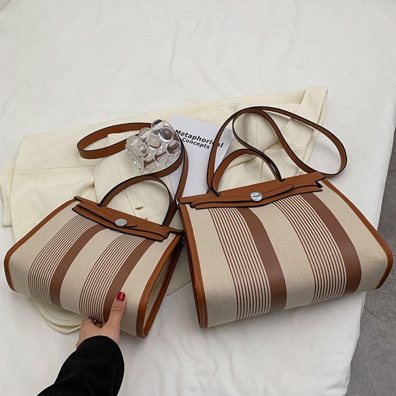 Túi đeo vai/ xách tay IELGY kẻ sọc phong cách phương tây thời trang dễ phối đồ cho nữ