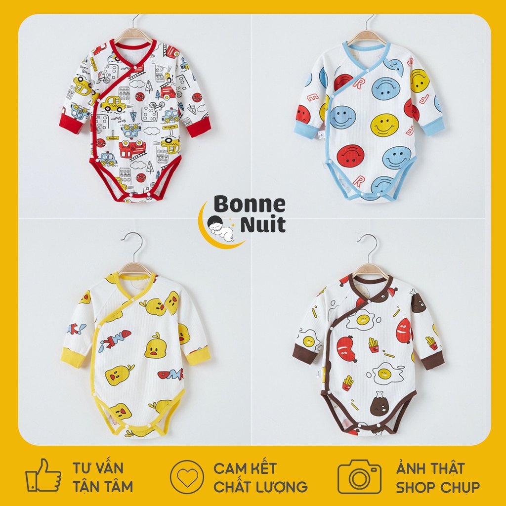 [GIÁ SỐC] Bodysuit Cartoon tay lửng 100% cotton hoạ tiết siêu xinh cho bé