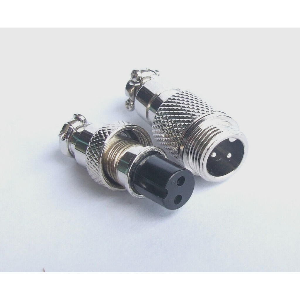 1 Cặp Đầu Nối Dây Điện GX12-2 M12 2 Pin