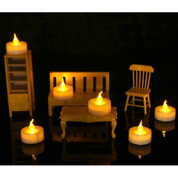 Nến Tealight điện tử vàng