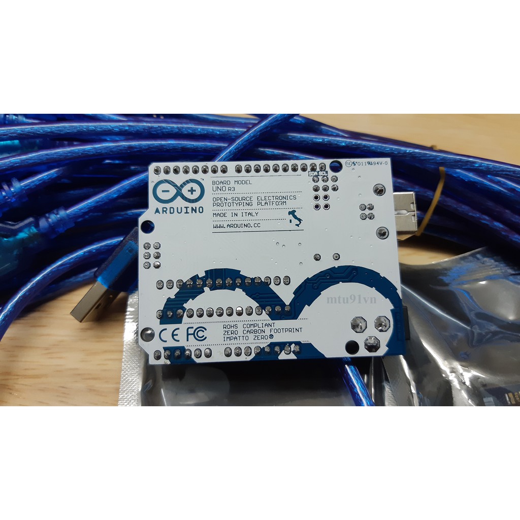 Mạch Arduino UNO R3 DIP (kèm cáp)