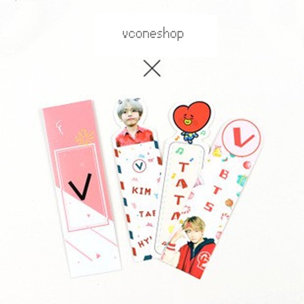 Bookmark bts jungkook exo tfboys đánh dấu trang chibi in hình nhóm nhạc ídol