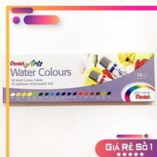 MÀU NƯỚC PENTEL DẠNG TUÝP BỘ 18 MÀU WFRS-18