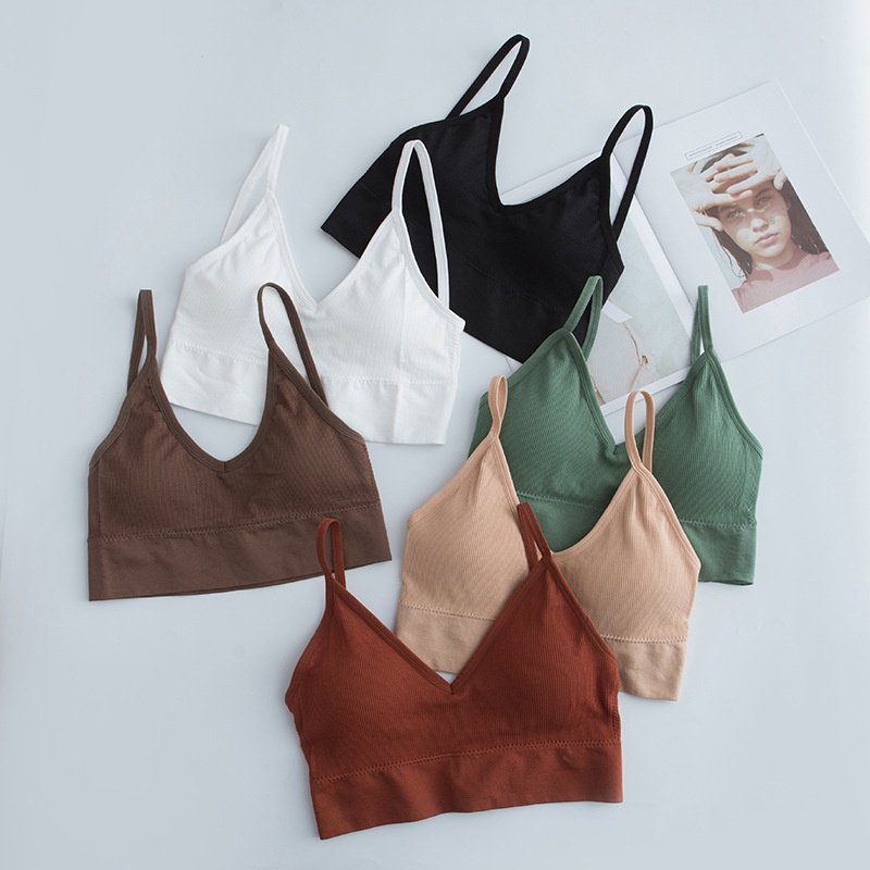 Áo Bra Tập Gym Len Tăm , Áo Ngực Khoét Lưng Chữ U, Không Gọng Đệm Mỏng - Subo Shop