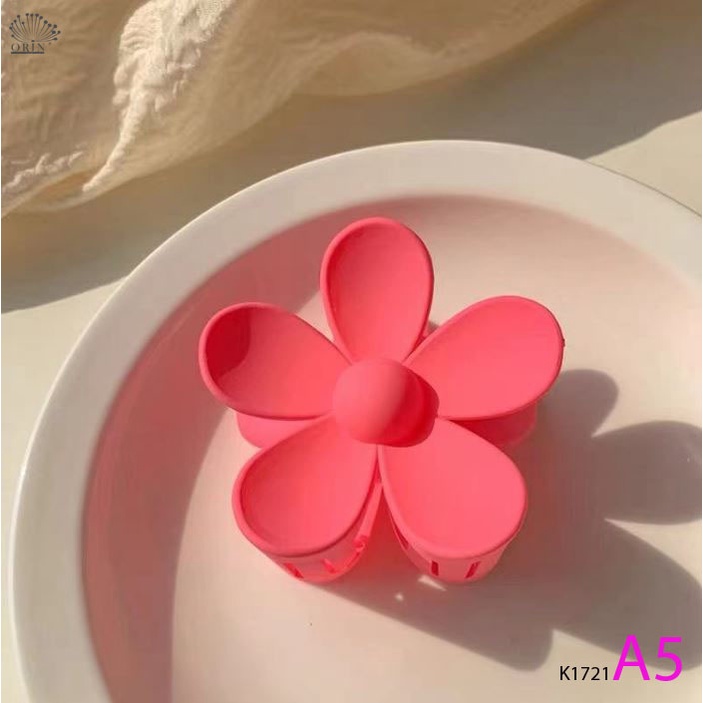 Kẹp tóc càng cua hoa mai nhiều màu phong cách thời trang Orin K1721