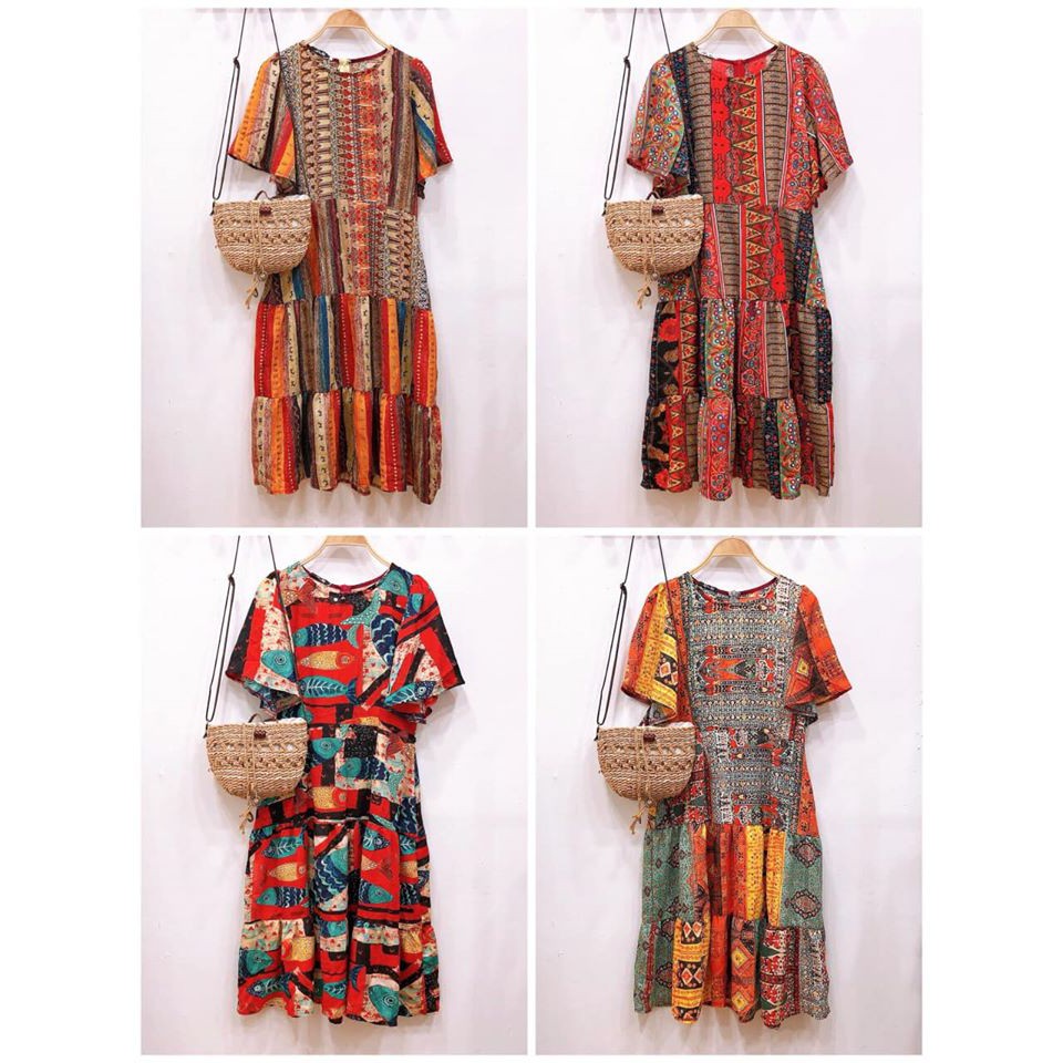 VANILA - Váy thổ cẩm style boho
