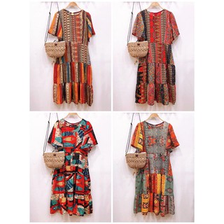 Vanila - váy thổ cẩm style boho