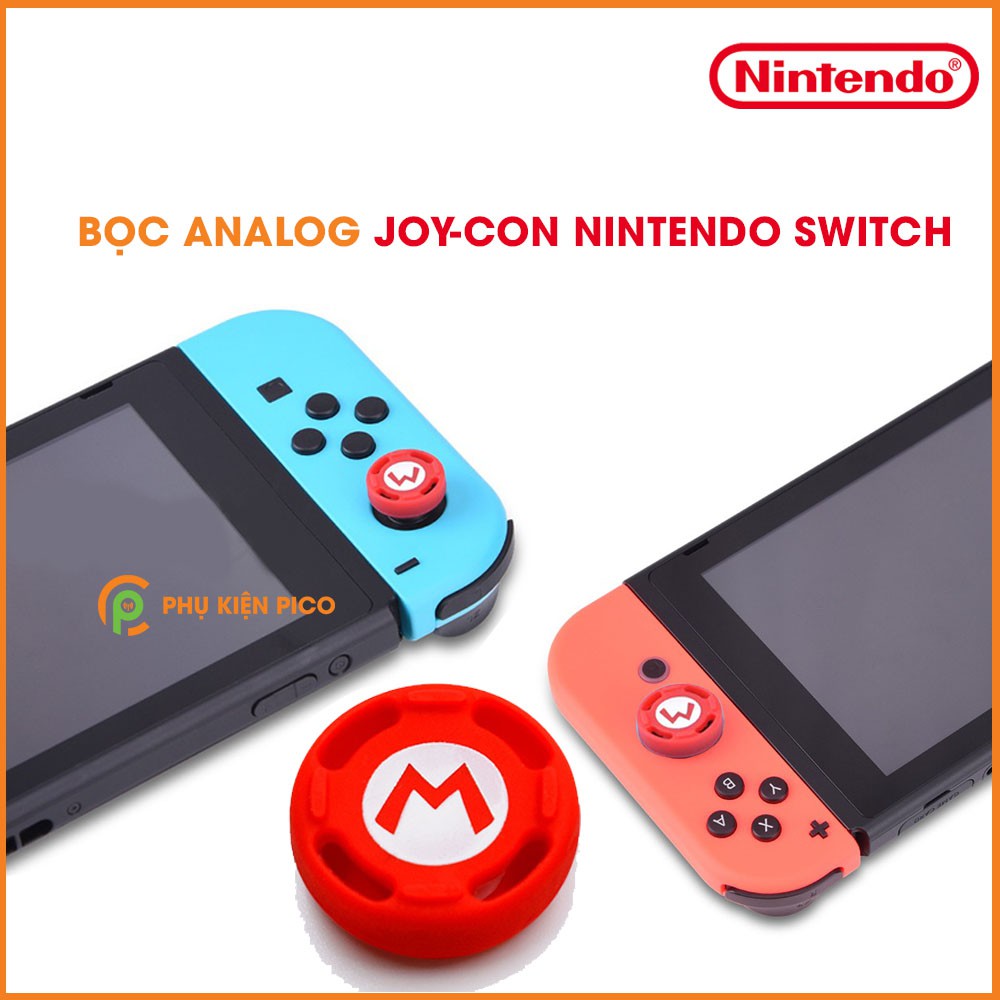 Bộ bọc cần Analog Joy-con giành cho máy Nintendo Switch chất liệu silicon siêu bền giúp bảo vệ chống trơn trượt